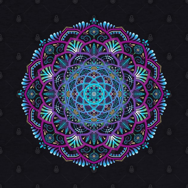 Glowing Mandala by SheaBondsArt